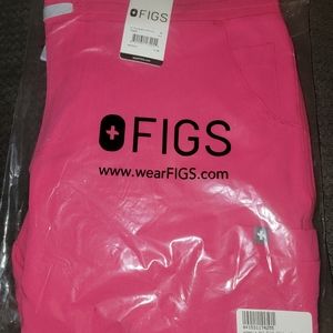 FIGS Skinny Yola Pant Limited Edition Shocking Pink size Medium Tall